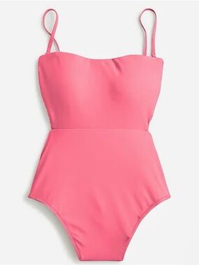 J Crew Cut Out' Pink One-Piece Swimsuit